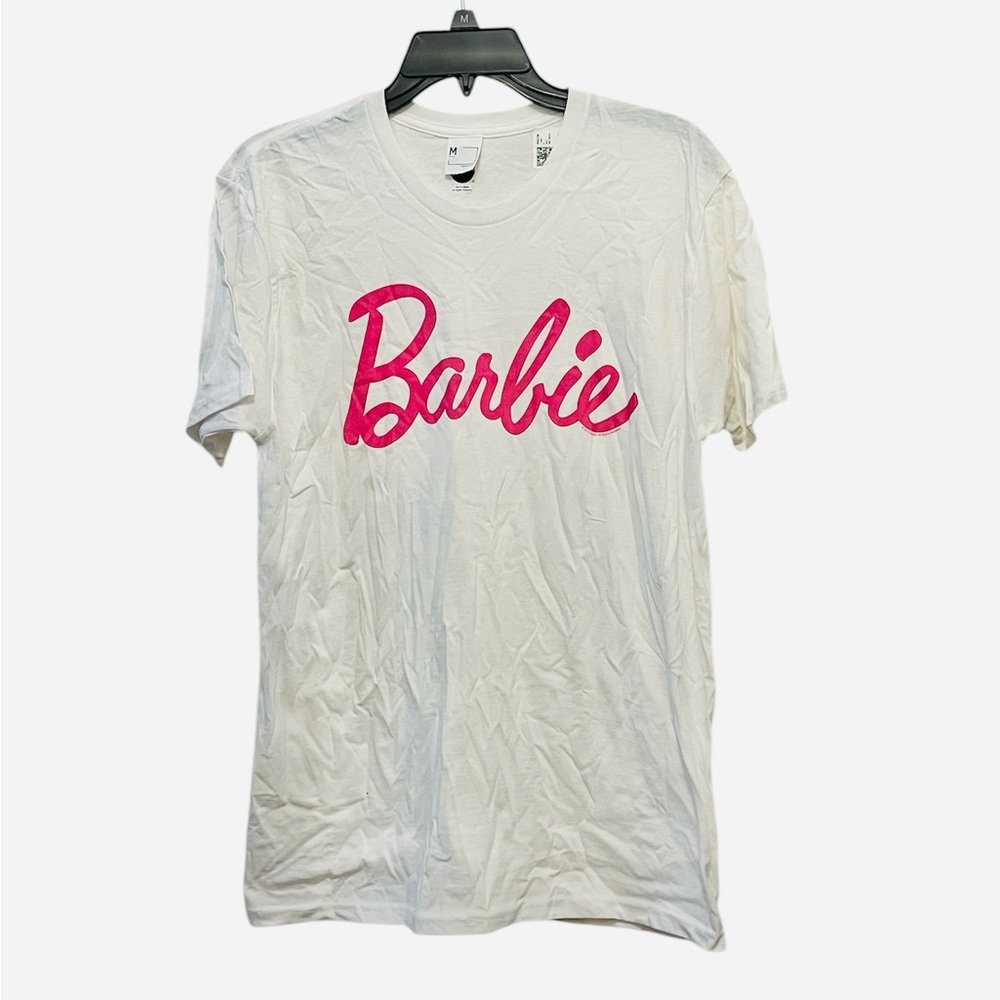 Mattel Barbie Iconic Logo White Unisex T-Shirt